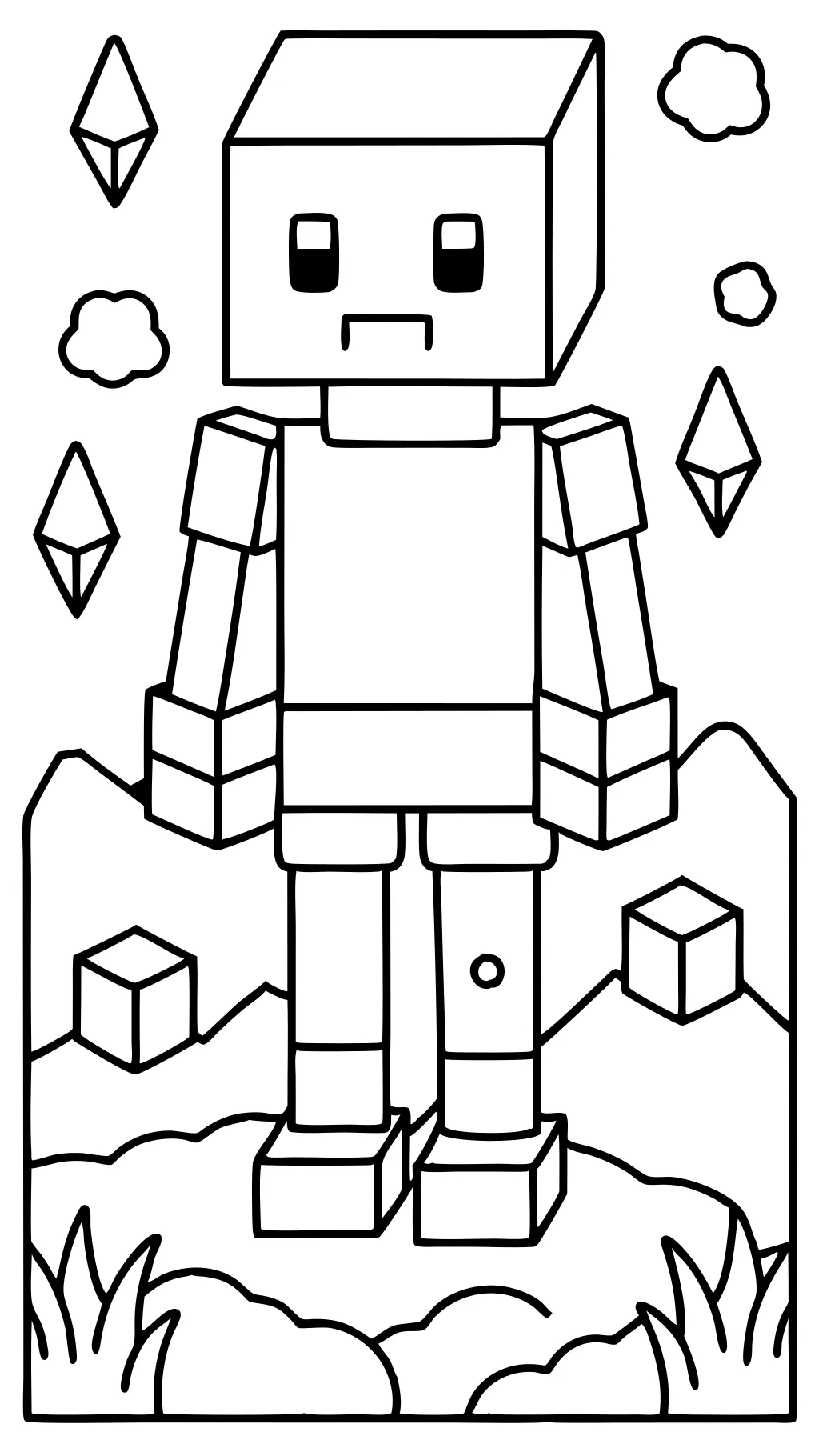 minecraft coloring pages wither